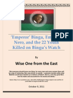 Emperor' Bingu, Emperor Nero, and The 22 Youth Killed On Bingu's Watch
