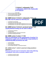 ASME V Questions