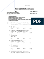 Diploma Mathematics - 4300001 GTU Paper