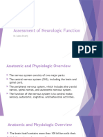 Assessment of Neurologic Function: Dr. Lubna Dwerij