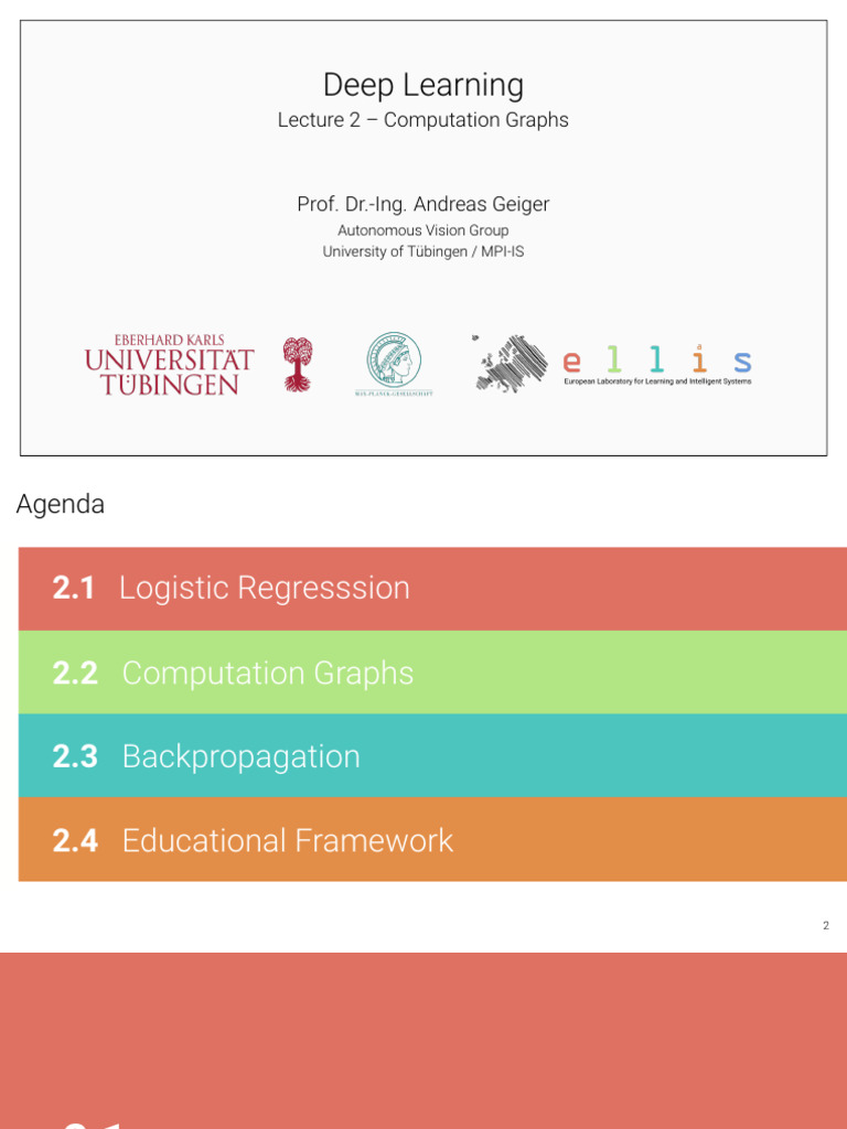 Lec 02 Computation Graphs | PDF | Logistic Regression | Machine Learning