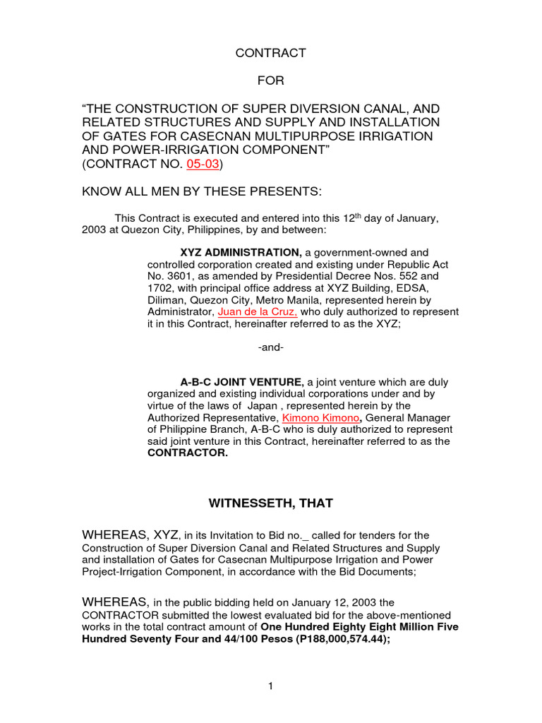 Sample Bespoke Contract (NonStandard) PDF Legal Liability Liquidated Damages