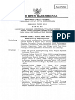 Perbup No 38 Tahun 2016 Tentang Kedudukan, Susunan Organisasi, Tugas & Fungsi Serta Tata Kerja Perangkat Daerah Pada Dinas Kepemudaan & Olah Raga