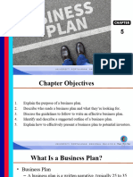 Chapter 5 Business Plan