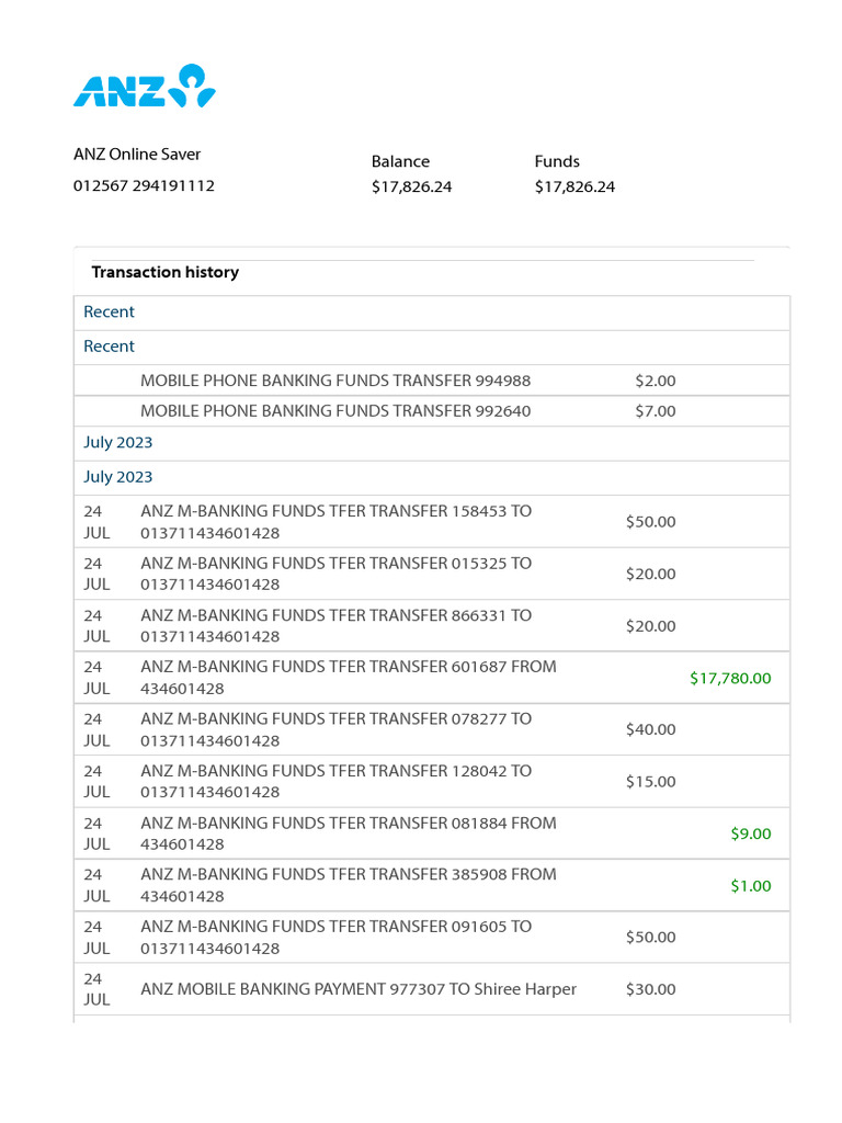 Image Result For Find Transaction History Internet Banking Anz Bank New Zealand