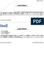 Load Sheet: No Consignment No# Booking Date Origin Consignee City Name Destination Reference Pieces Weight COD Amount