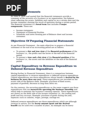 Financial statements 