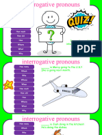 Interrogative Pronouns Quiz
