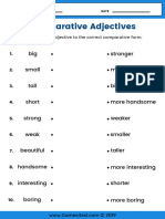 Comparative Adjectives Worksheet Connect The Dots