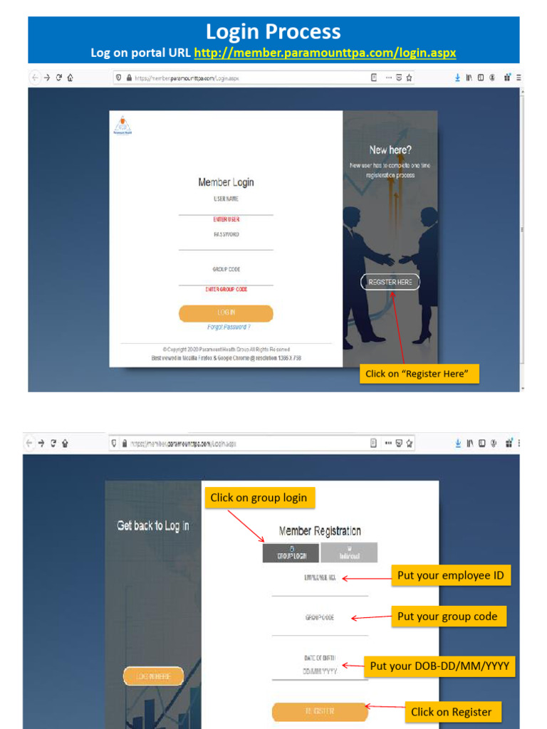 Paramount Online Test Portal Login Guide | PDF | Login | Information ...