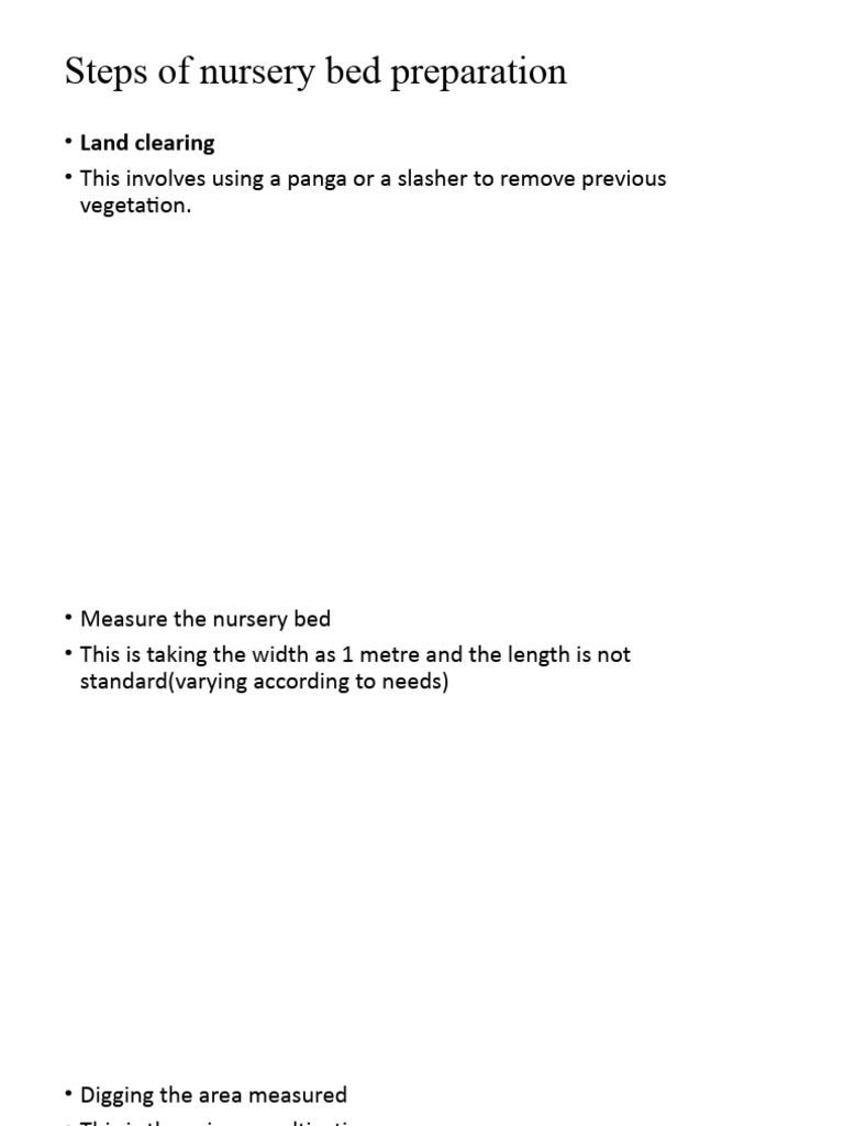 Nursery Bed Establishment PDF