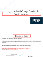 Energy Band and Charge Carriers in Semiconductors