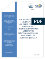 Normativa Artefactos Eléctricos Ajenos FALP