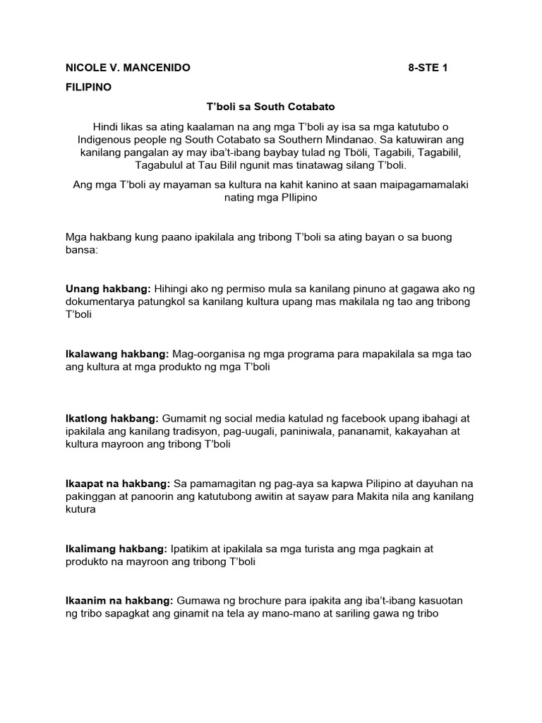 mga-hakbang-para-ipakilala-ang-tribong-t-boli-pdf