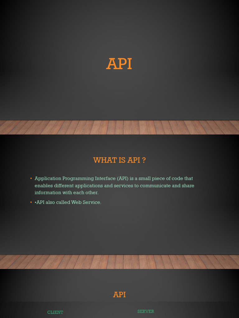Api Presentation | PDF | Soap | Representational State Transfer