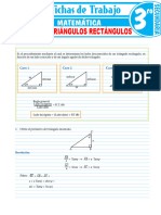 Resolucion de Triangulos Rectangulos para Tercer Grado de Secundaria