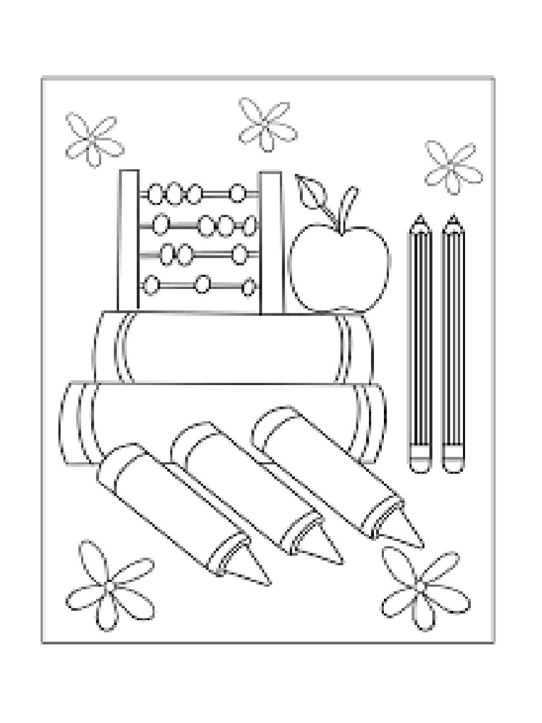 SCHOOL Coloring Page | PDF