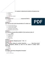 A 37 Notes On Resistors MCQ