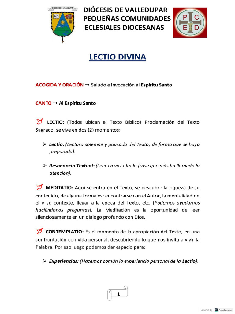 Guía para La Celebración de La Lectio Divina | PDF