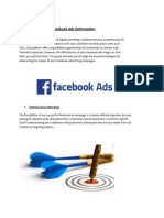Facebook Ads Optimization: 1. Defining Clear Objectives