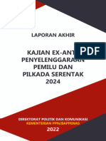 Kajian Ex-Ante Penyelenggaraan Pemilu Dan Pilkada Serentak 2024