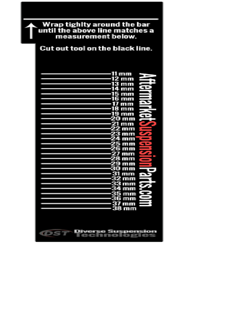 Sway Bar Measuring Tool Metric PDF
