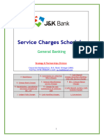 Service Charges Schedule For General Banking - 27102022