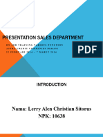 Presentation Sales Department Lerry Alen Christian Sitorus