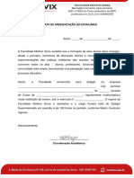 Documentos - Carta de Apresentação e Aceite de Estágio - ADM