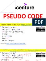 Accenture Pseudo Code Notes by Knowledge Gate