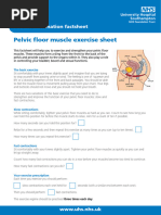 PC Muscle Training Guide | PDF | Urination | Skeletal Muscle