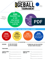 Dodgeball Tournament Flyer