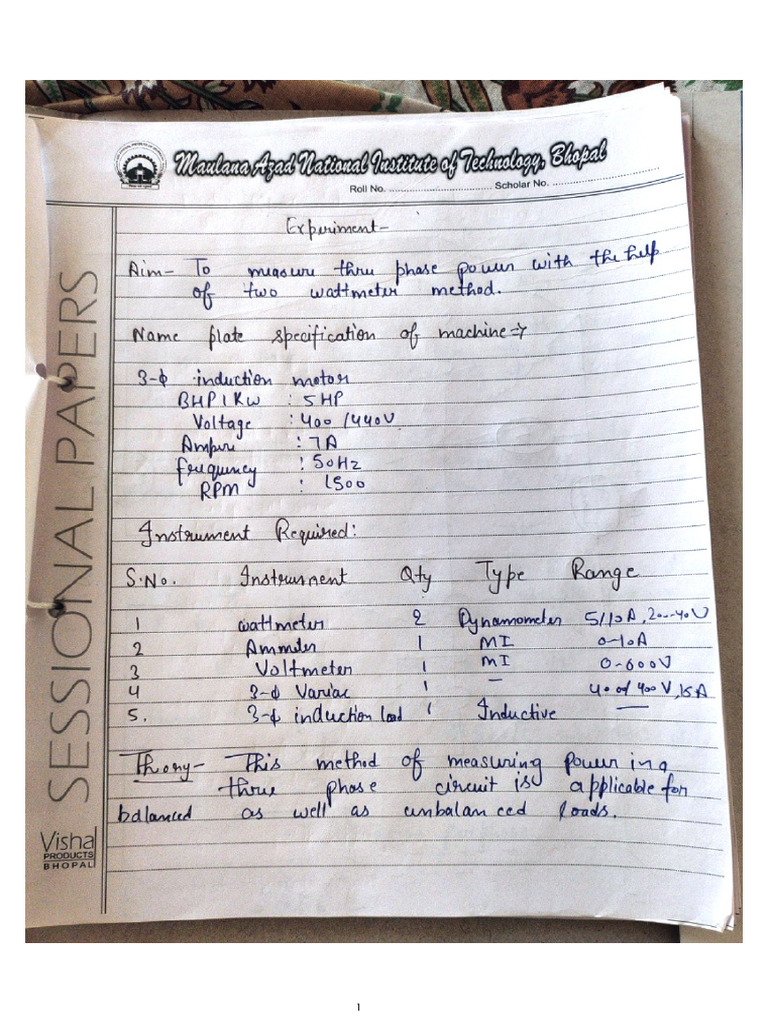 Electrical Machines Lab Manual PDF