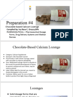 Preparation #4 Chocolate-Based Calcium Lozenge