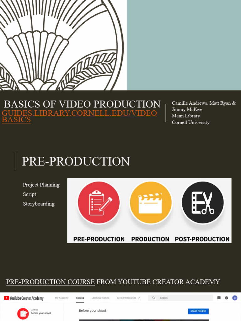 Basics of Video Production - Cameratolight | PDF | Fair Use | Camera