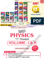 11th Physics EM Latest School Guides Note Book 2023 2024 English Medium PDF Download
