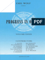 (Progress in Optics 39) Emil Wolf (Ed.) - Progress in Optics, Volume 39-North Holland (1999)