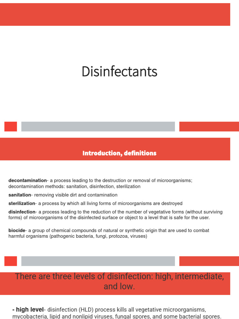 Disinfectants PDF