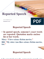 Reported Speech