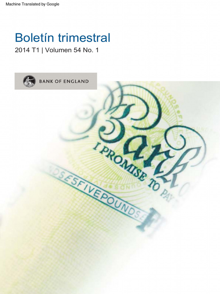 Quarterly Bulletin 2014 q1 PDF Dinero Bancos