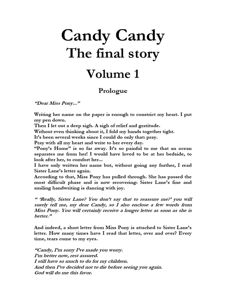 Candy Candy Final Story Volume 1, Prologue (Version 1) PDF
