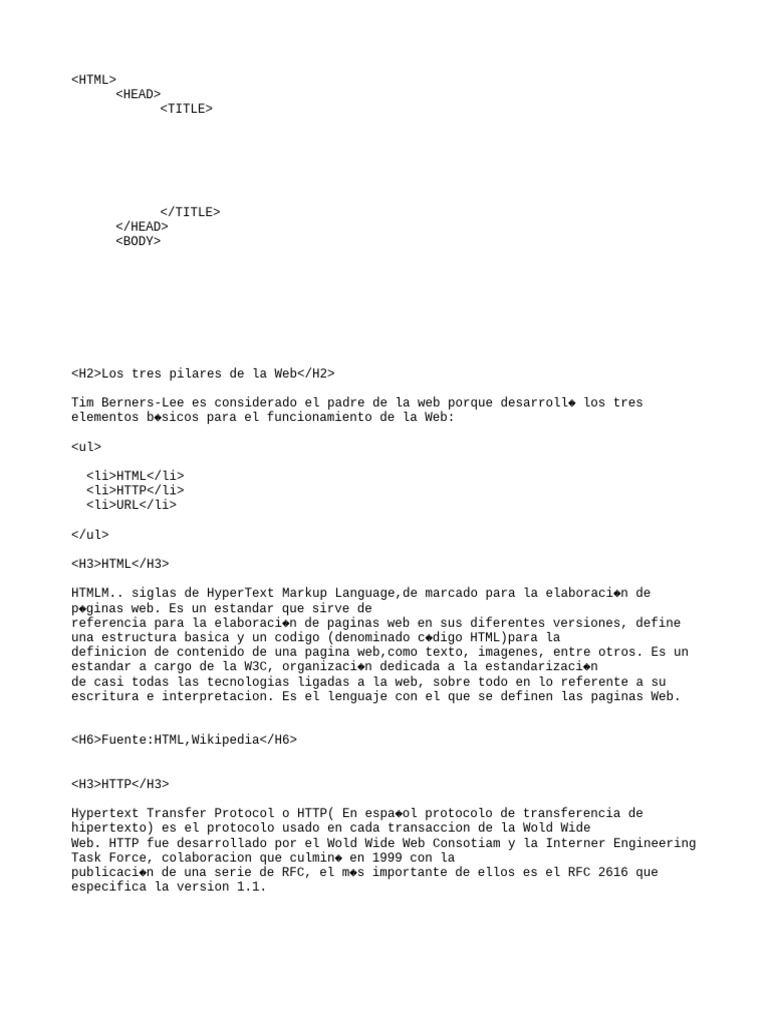Los tres pilares de la web 1 pdf