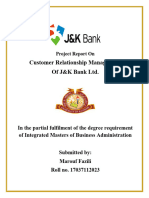 Marouf Fazili JK BANK PROJECT PDF