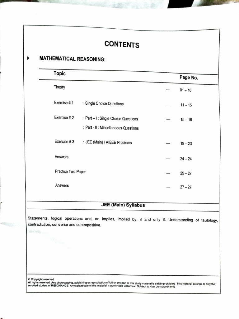 Mathematical Reasoning (Handmade) | PDF
