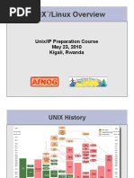 Unix /linux Overview: Unix/IP Preparation Course May 23, 2010 Kigali, Rwanda