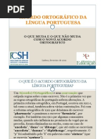 O Novo Acordo Ortográfico