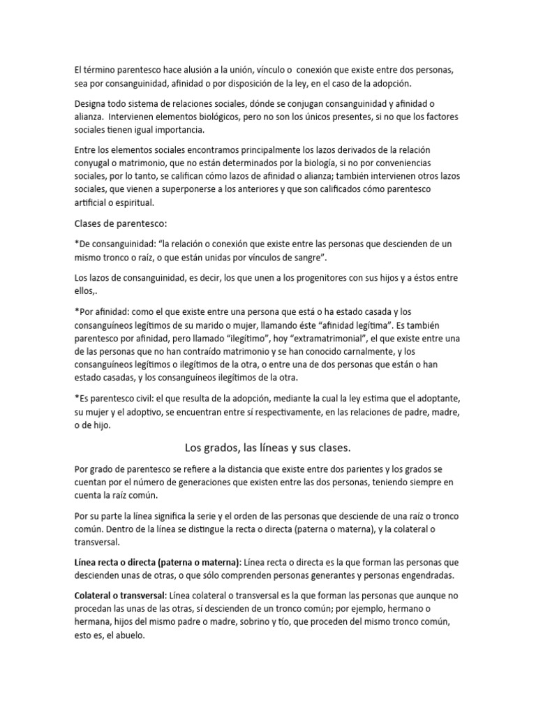 Sin Parentesco Meaning