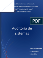 Que Es Auditoria de Sistemas