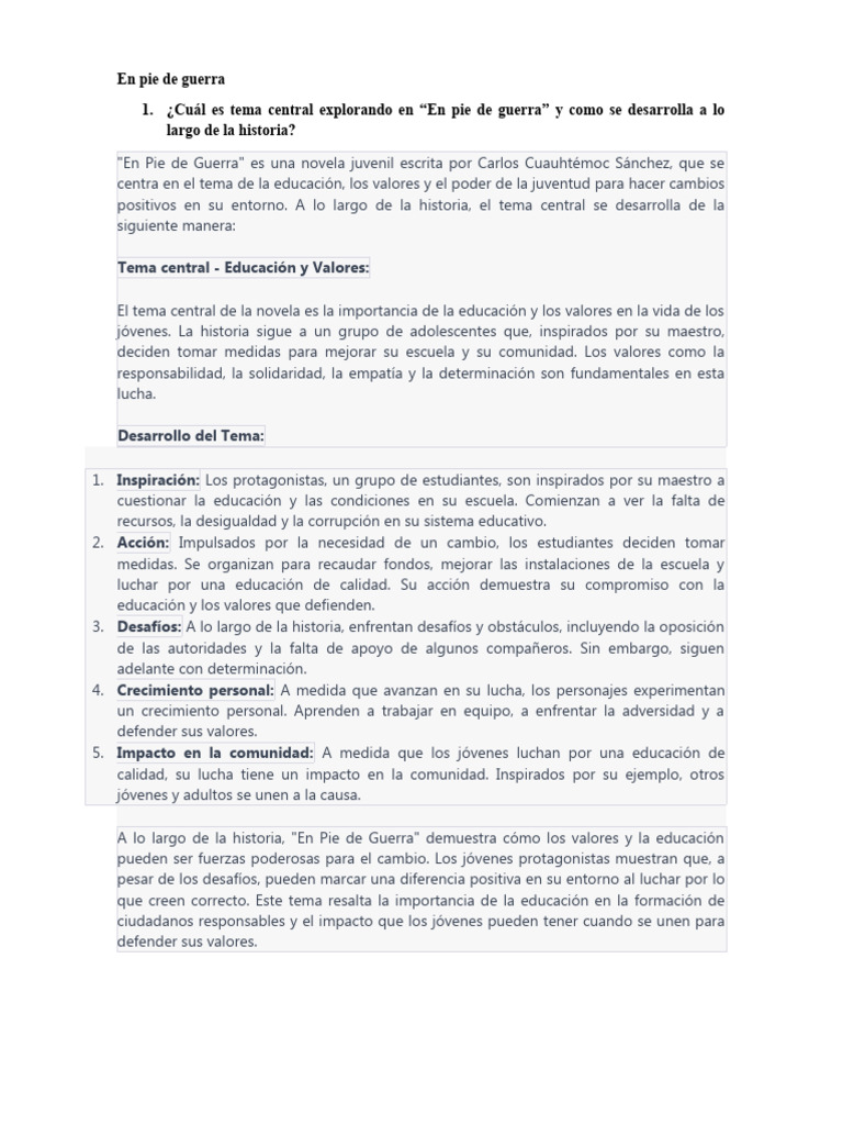 En Pie de Guerra | PDF