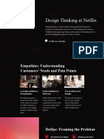 Design Thinking at Netflix